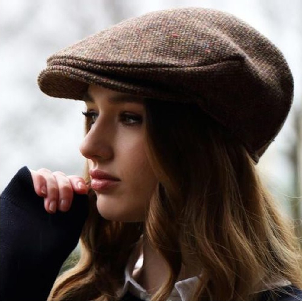 Hanna Hats Vintage Irish Tweed Cap EUC Sz Medium
